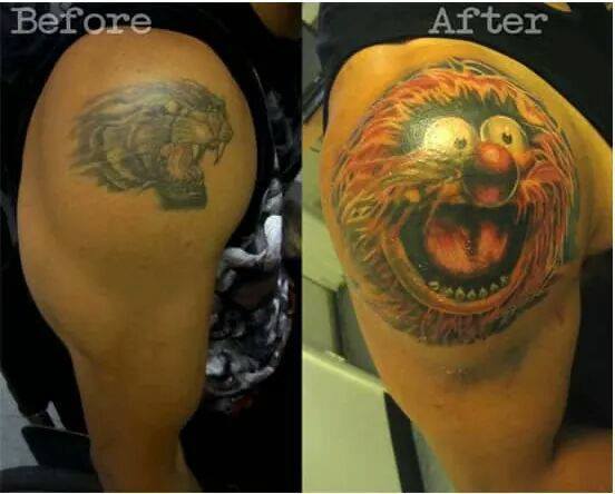 Best Cover Up Tattoos - (12 Pics)
