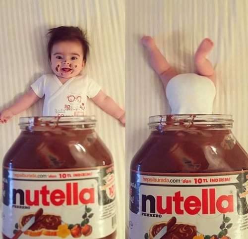 Baby & Nutella  (24 Pics)
