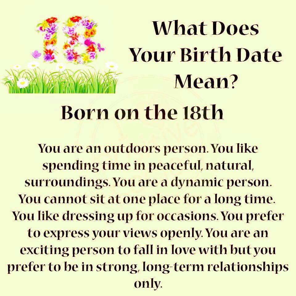 What Does Your Birth Date Means?