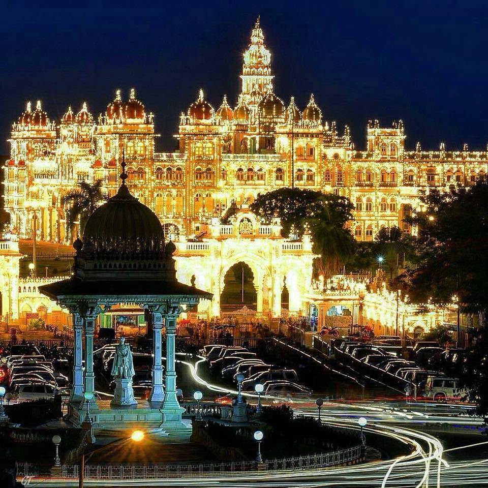 Amazing Night View of Mysore Palace