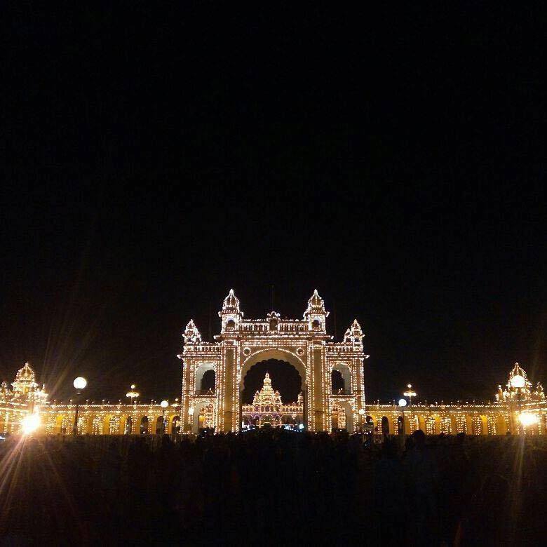 Amazing Night View of Mysore Palace