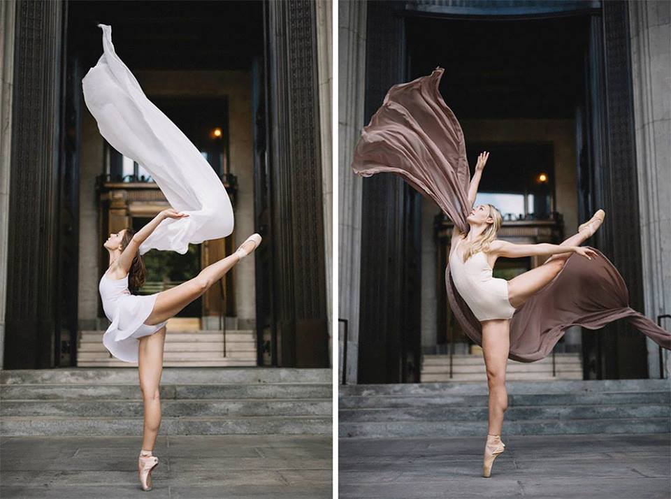 Graceful Dancers Practicing Out In The City Streets Captured By Melika Dez