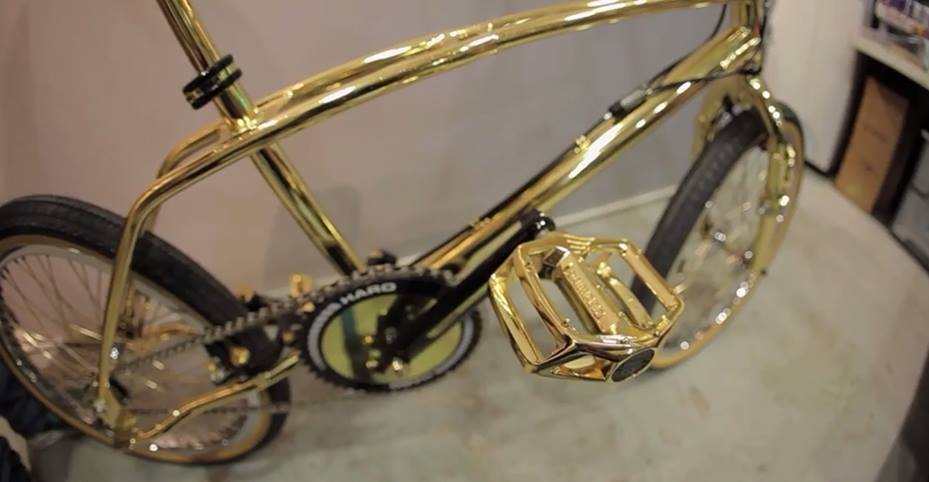 Pure GOLD: This Cycle Is Covered In 24-Karat Gold (9 Pics)