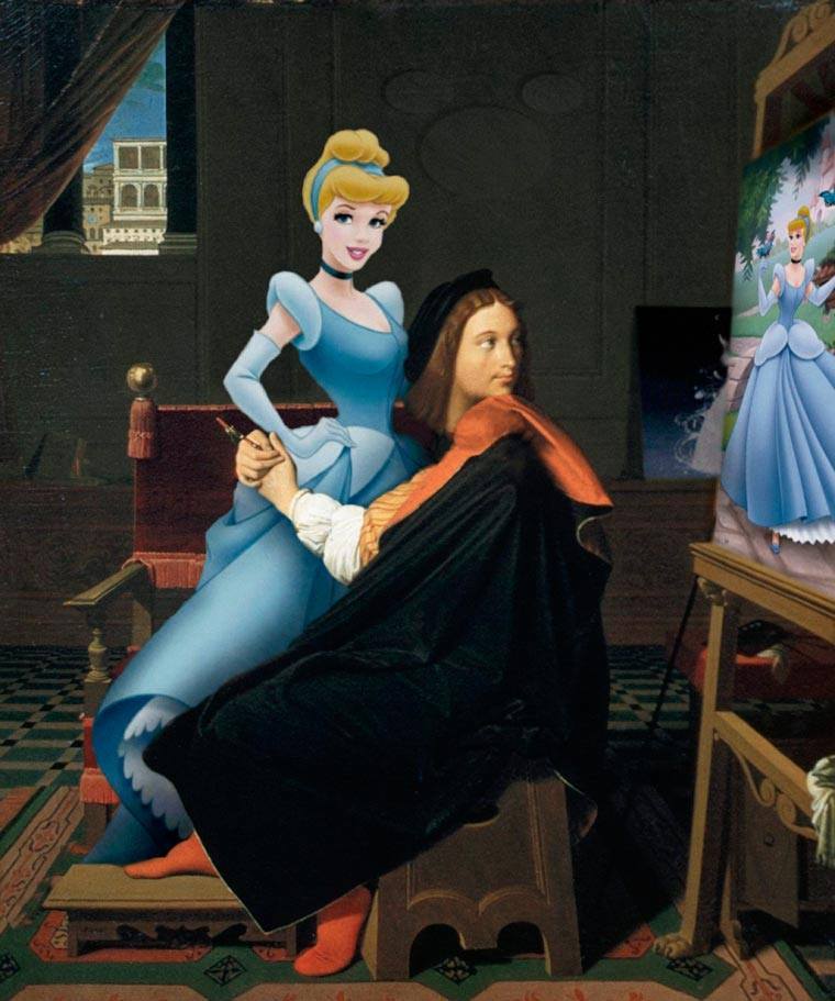 When Famous Cartoon Characters Are Inserted Into Classical Paintings (30 Pics)