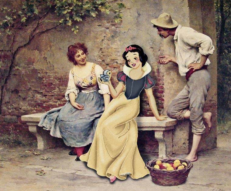 When Famous Cartoon Characters Are Inserted Into Classical Paintings (30 Pics)