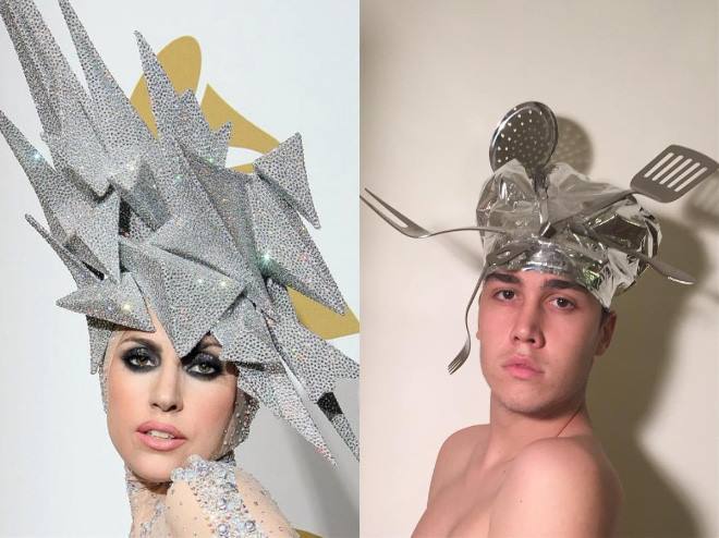 This Guy Recreates Celebrity Outfits With Household Items by Emanuele Ferrari (20 Pics)