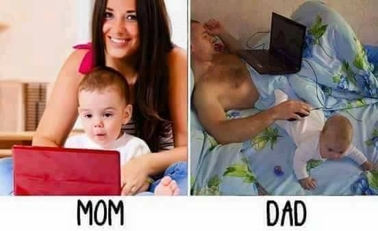 The Difference Between Mother and Father in 5 Pics!