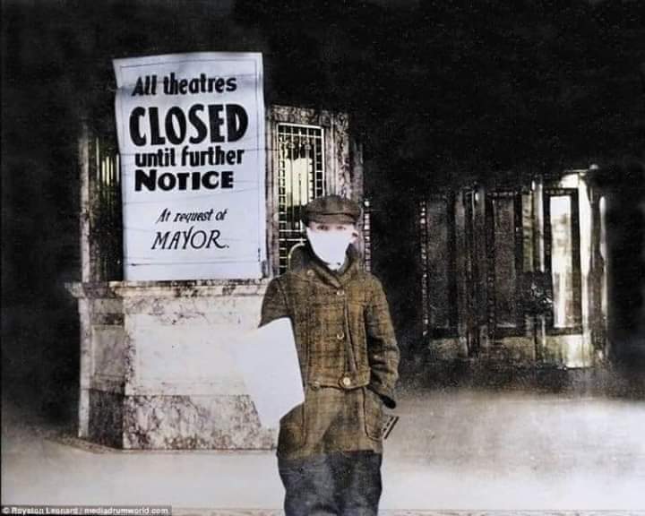 The photos of 1918 flu pandemic. So relatable in 2021! (15 Pics)
