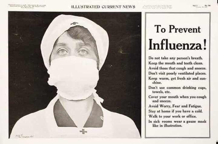 The Photo's Of 1918 Flu Pandemic, So relatable in 2020!