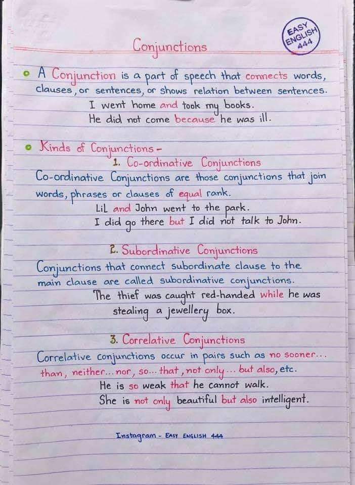 English Lessons- English Handwriting Notes! (19 Pics)
