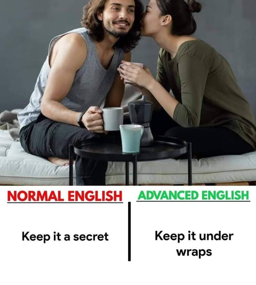 Normal English vs Advanced English (5 Pics) English Lessons