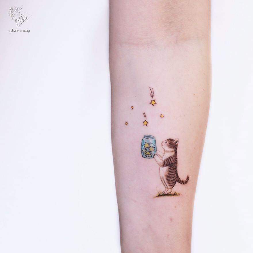 Cute Minimalistic Tattoos By Ayhan Karadağ (30 Pics)