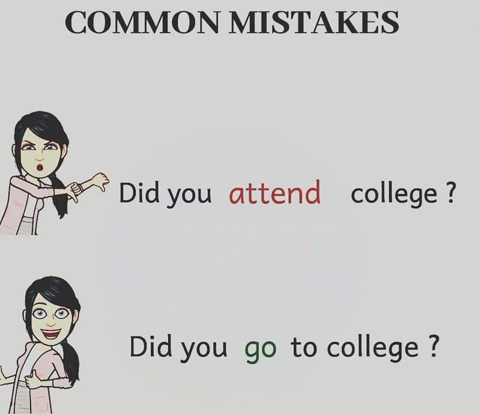 Some common mistakes that you must avoid! (10 Pics) | English Lessons
