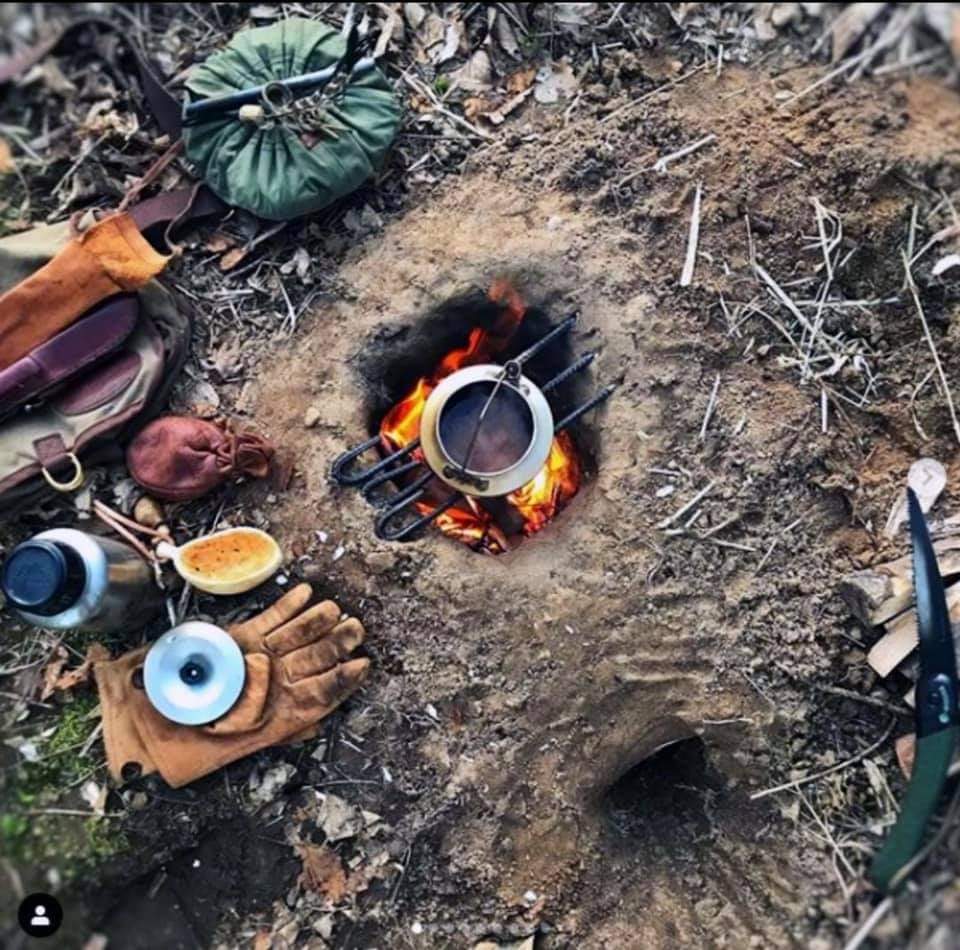 Cooking over a underground fire