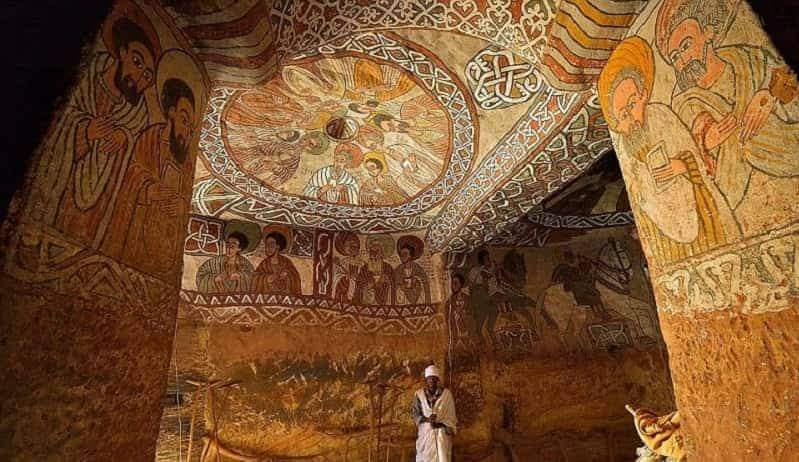 Abuna Yemata monolitic Church at a height of 2,580 Metres, 5th Century Ethiopia