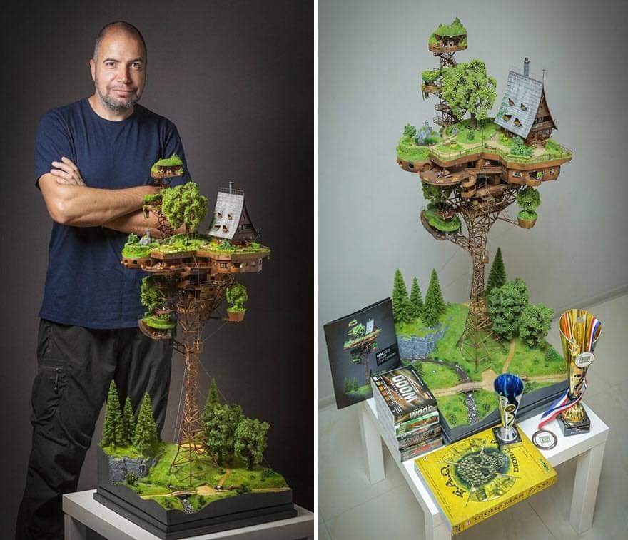 Photographer Ognyan Stefanov Created A Mini Village And It Took Him 2 Years To Finish