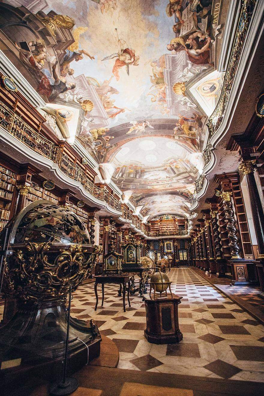 The World’s Most Beautiful Library Is In Prague, Czech Republic