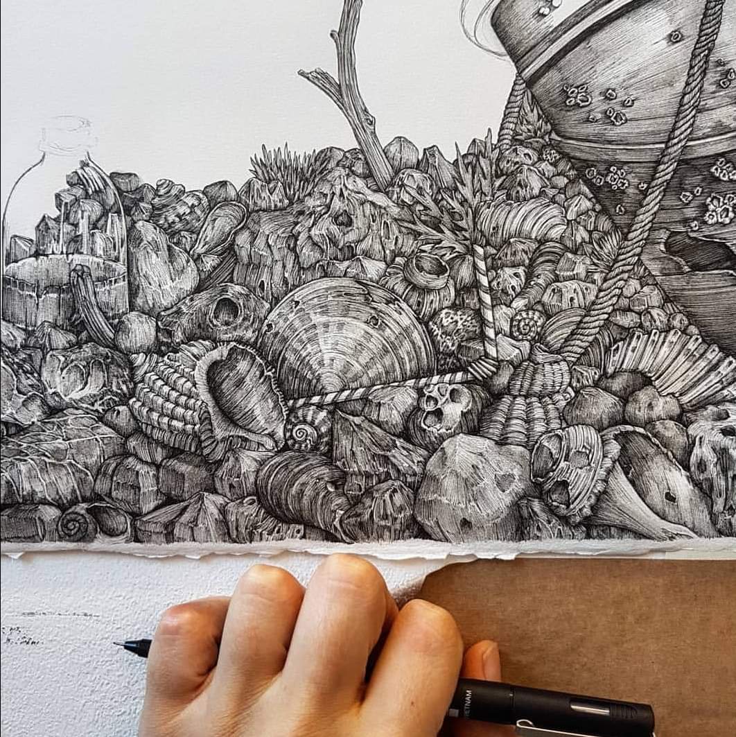 Amazing Collection of Linework and Deliberate Composition By Artist Olivia Kemp