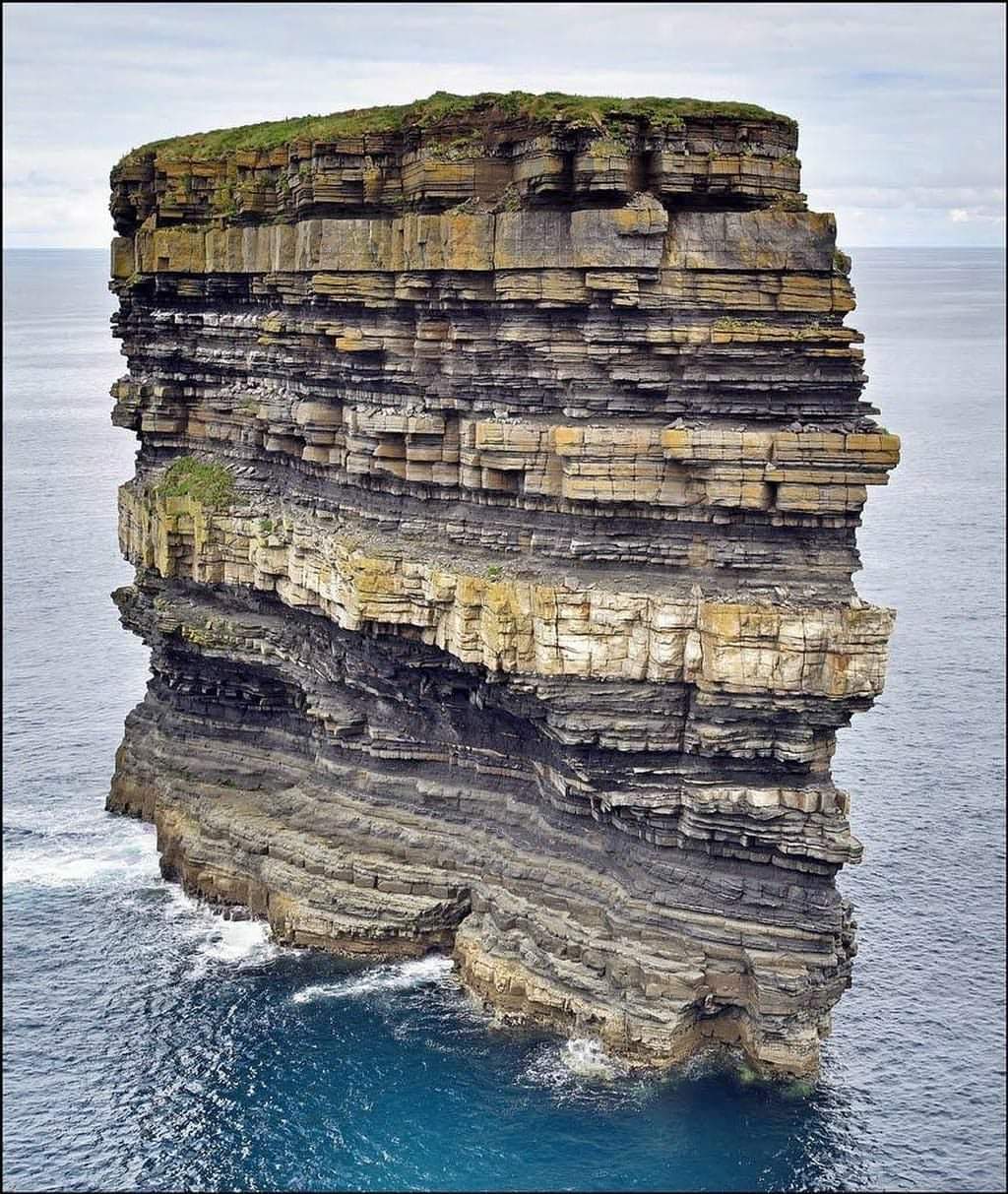 ONE Pic - Million years in one picture... Dun Briste, Mayo, Ireland