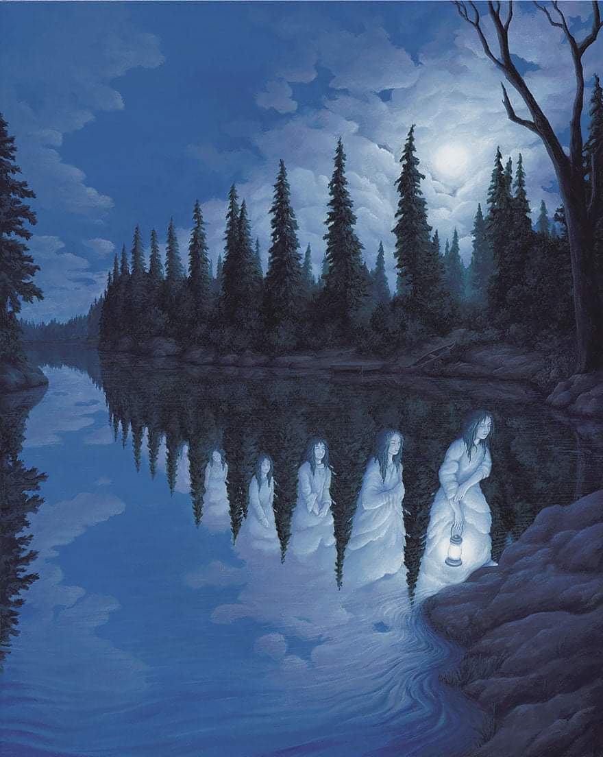 24 Mind-Blowing Optical Illusion Paintings By Rob Gonsalves