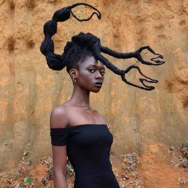 Amazing hair design BY Laetitia Ky