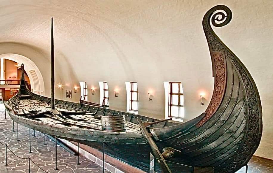 OSEBERG SHIP, around A.D. 800, Viking Ship Museum, Norway