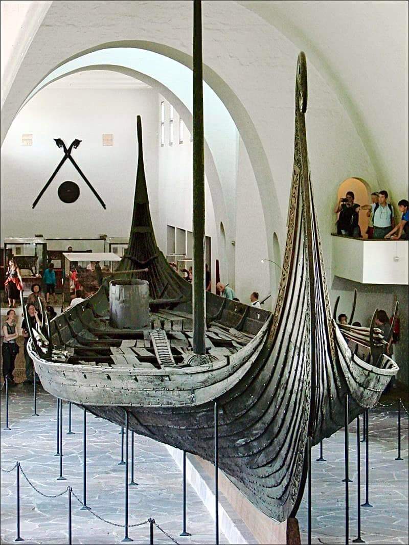OSEBERG SHIP, around A.D. 800, Viking Ship Museum, Norway