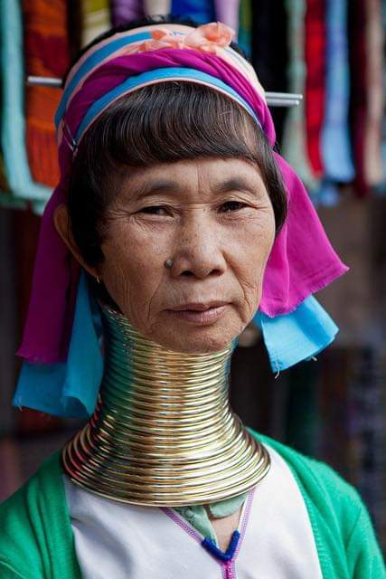 The Kayan Tribe believe that the longer the neck, the more beautiful the woman