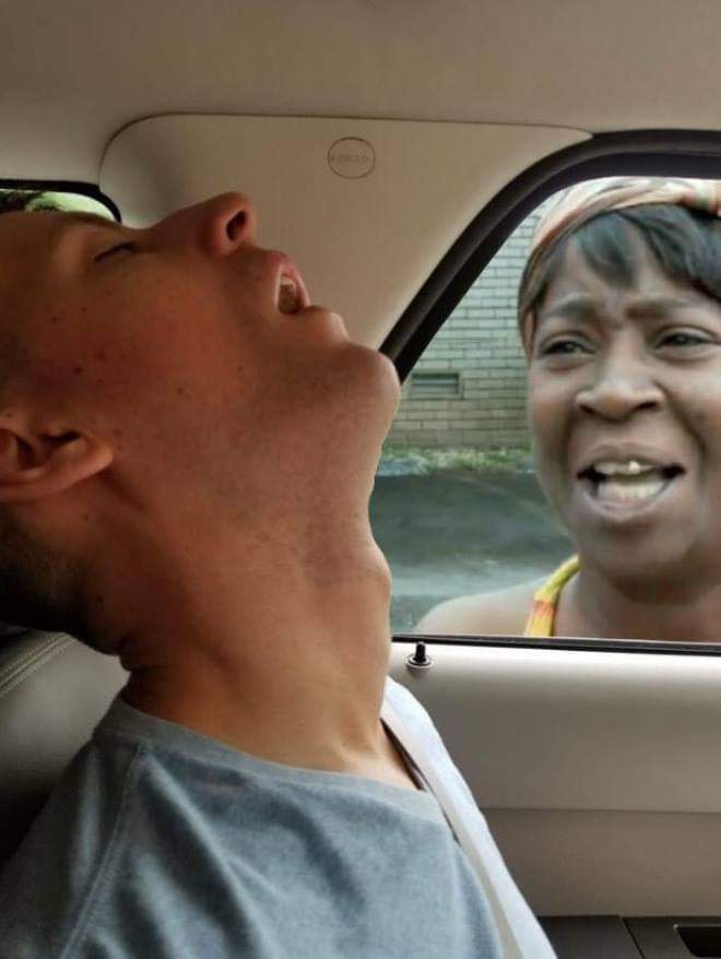 Guy falls asleep on road trip, girlfriend asks internet to photoshop in what he misses along the way  (15 Pics)
