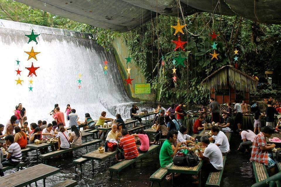 Waterfall restaurant San Pablo City, Philippines