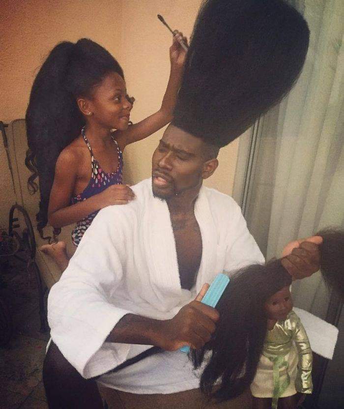 Father & Daughter Duo With Big Hair Are Back With More Awesome Pics (21 Pics)