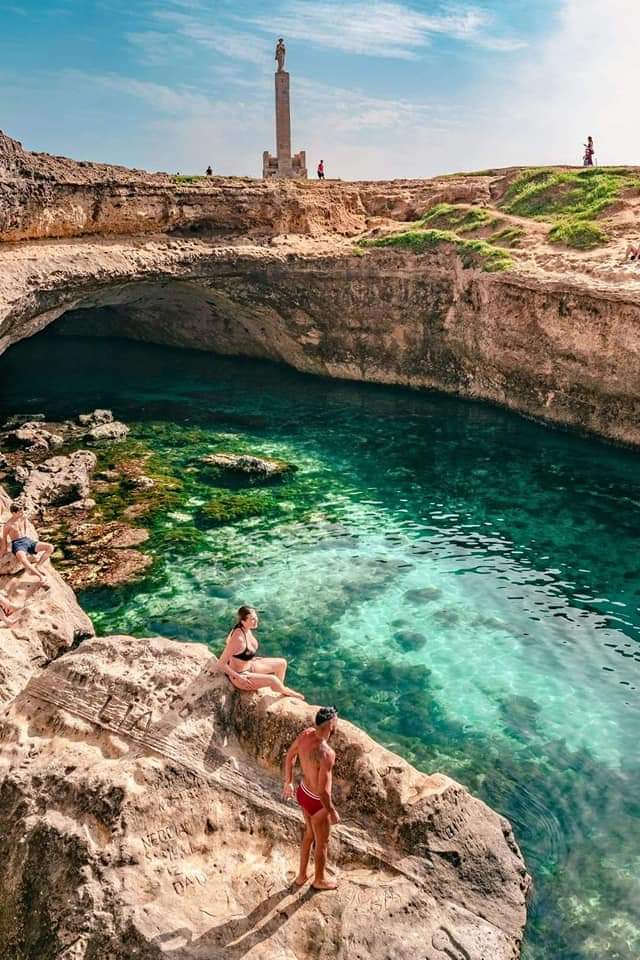 The natural pools of Puglia, Italy