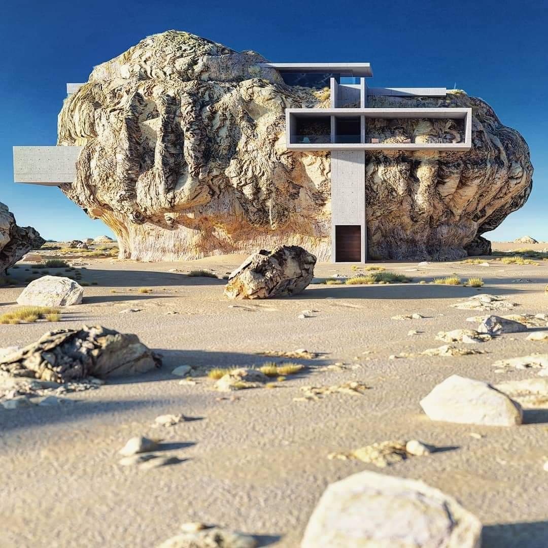 The House inside a rock