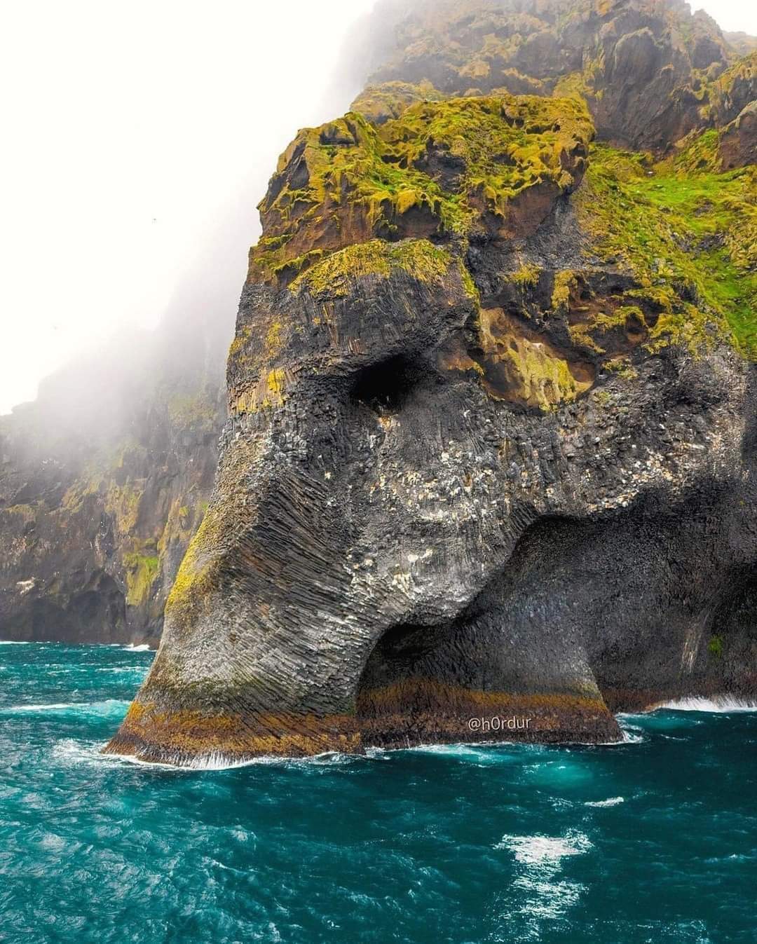 The famous Elephant Rock in Iceland