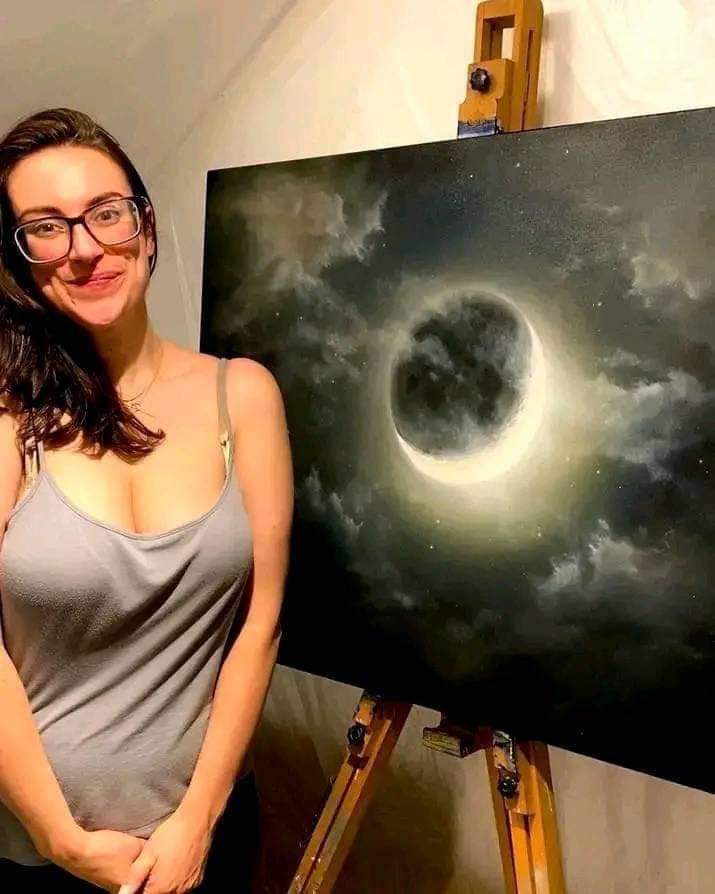 Photo Of The Day - Moon painting by Cathrin Machin