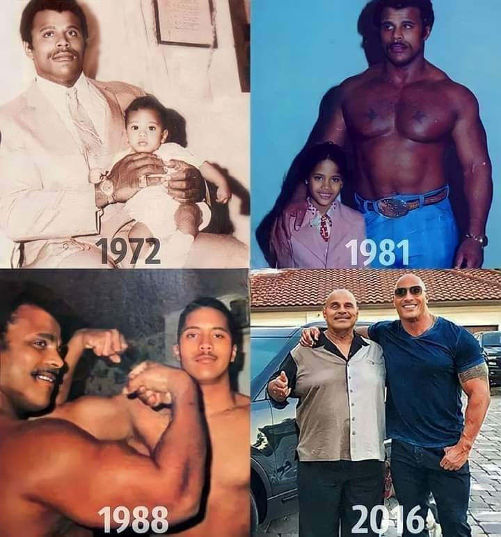 Photo Of The Day  - The Rock With His Father