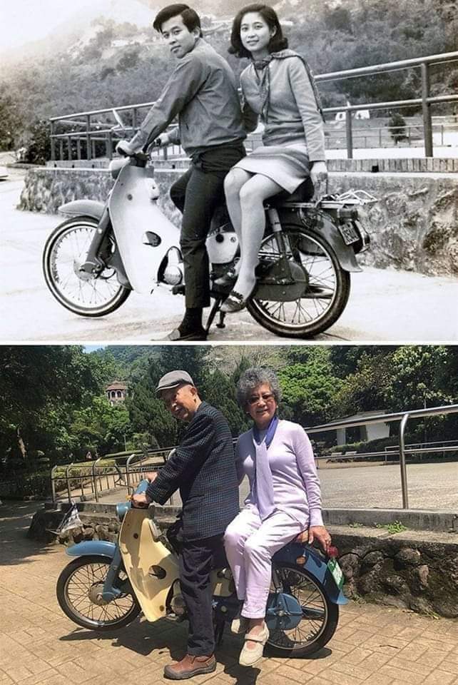 Photo Of The Day  - Same bike, same place, 51 years later (1967-2018)