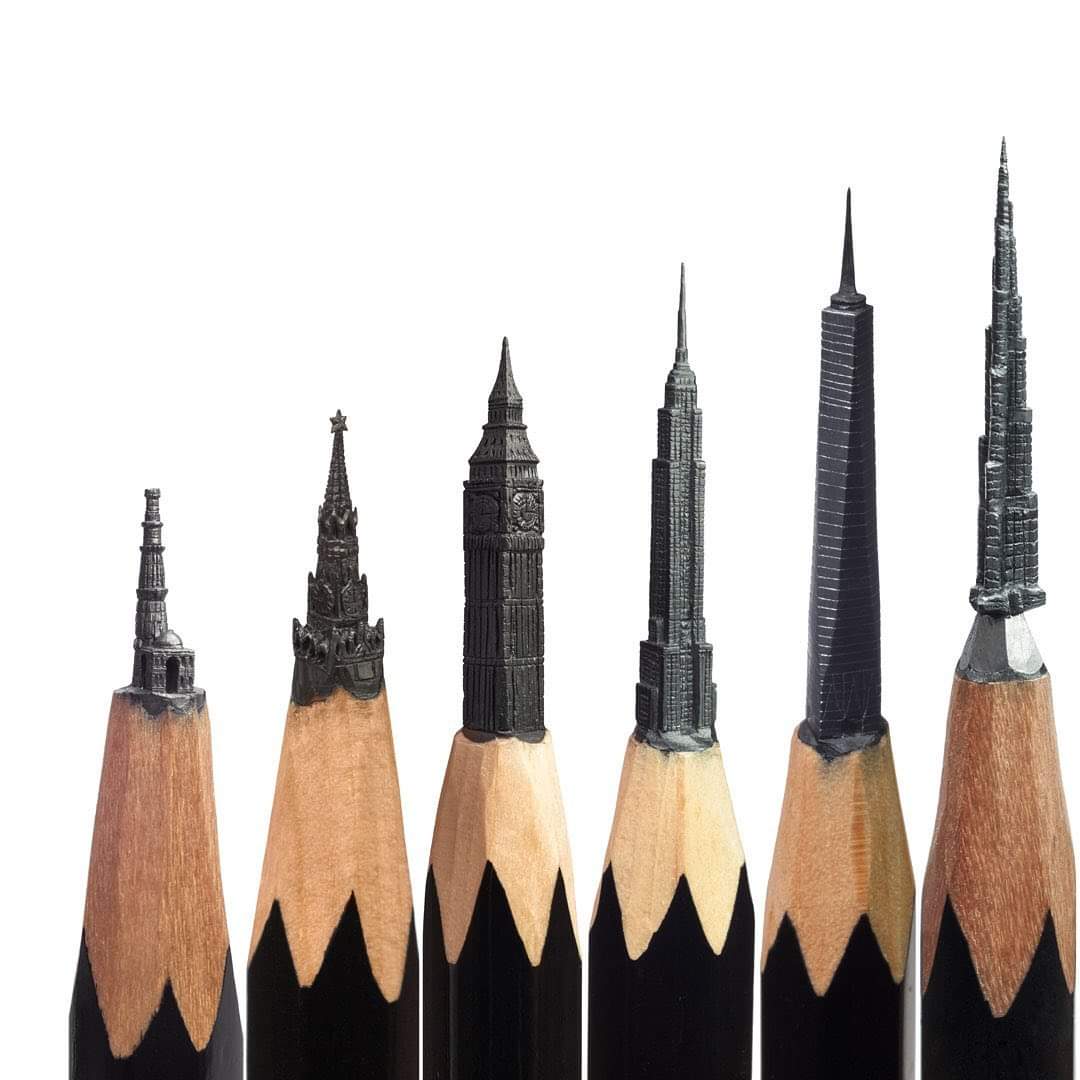 Incredible Pencil Tip Carving Art by Salavat Fidai