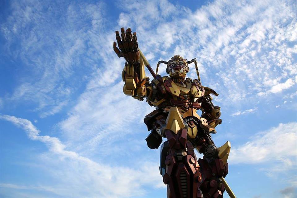Stunning and Superb Giant Monkey-King-Shaped Transformer Statue 