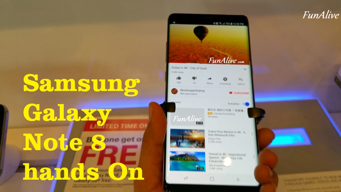 Samsung Galaxy Note 8 - Review, Hands on, Specs and Photos