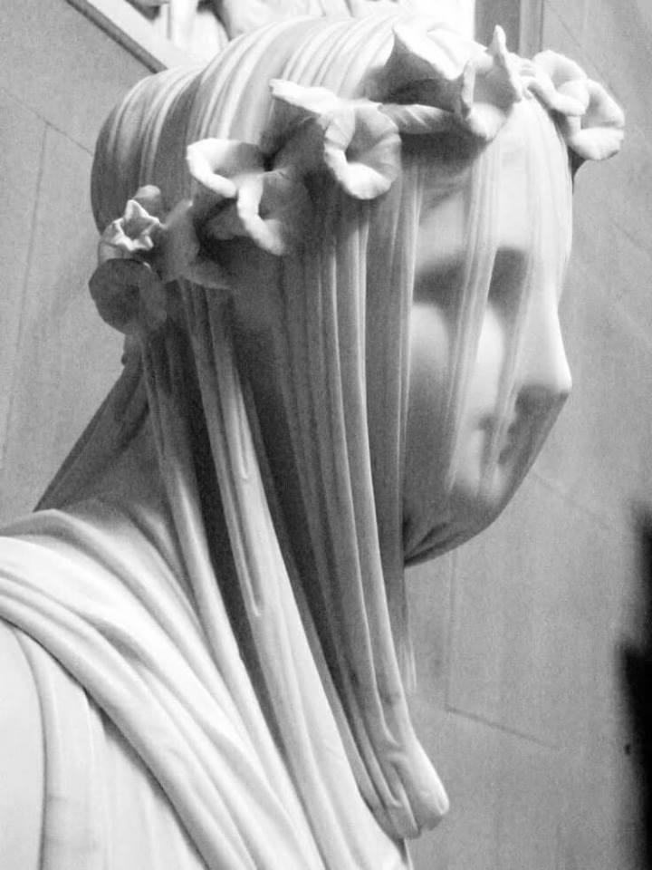 The Veiled Vestal Virgin by Raffaele Monti, 1847