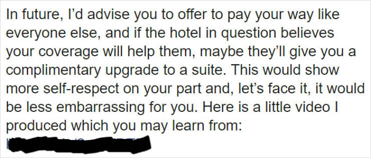 Blogger Begs For A Free Hotel Stay, Owner Responds (19 pics)