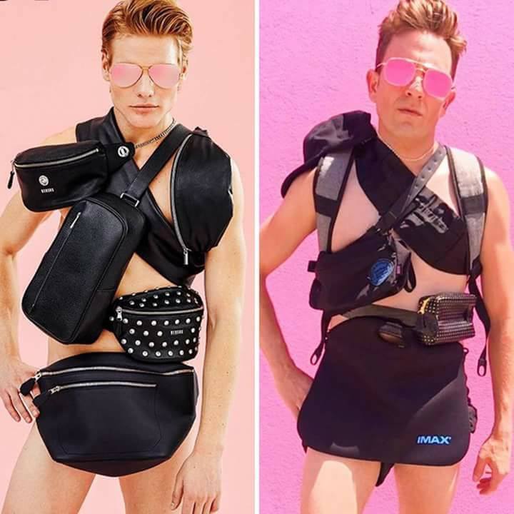 Cheap Fashion - This Actor Recreates The Outfits Of Celebrities With Everyday Objects (24 Pics)