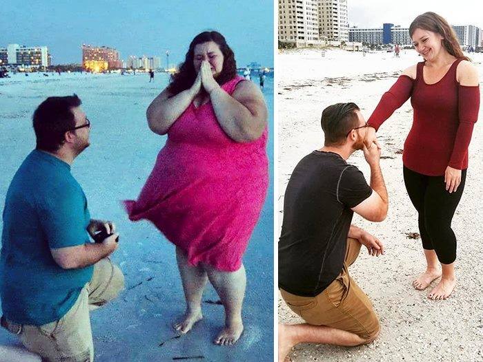 Woman Who Used To Weigh Almost 500lbs Recreates Her Old Photos, And It’s Hard To Believe It’s The Same Person