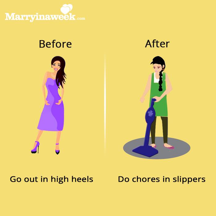 10 Changes In Life Of Indian Woman Before and After Marriage
