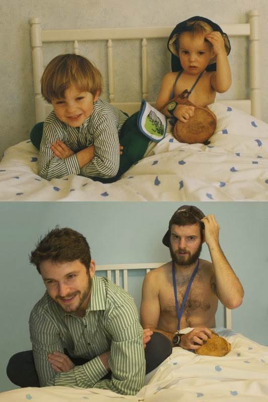 Two Brothers Hilarious Recreation of Old Childhood Photos