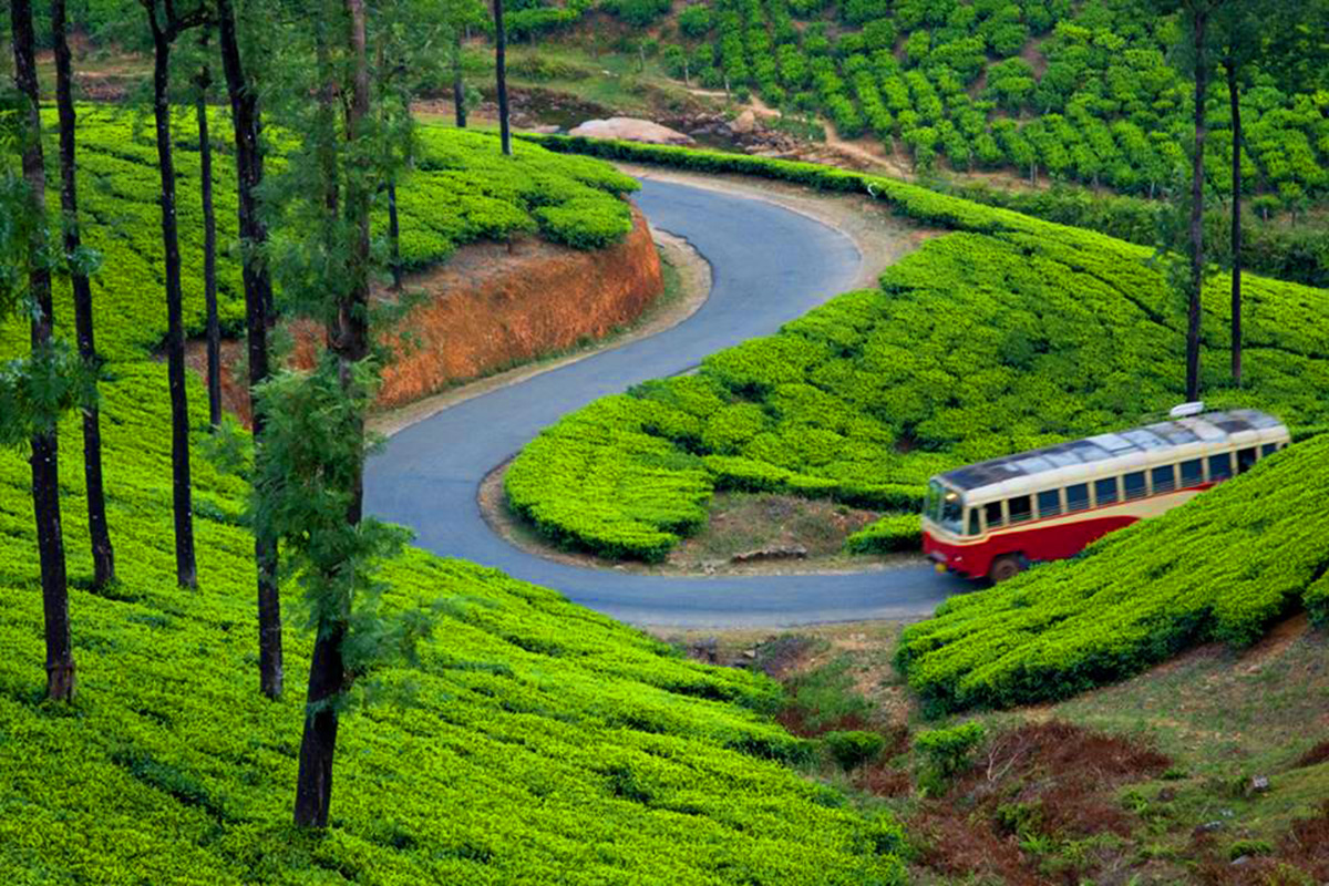 Most Beautiful Munnar in the Western Ghats Mountain Range of Kerala