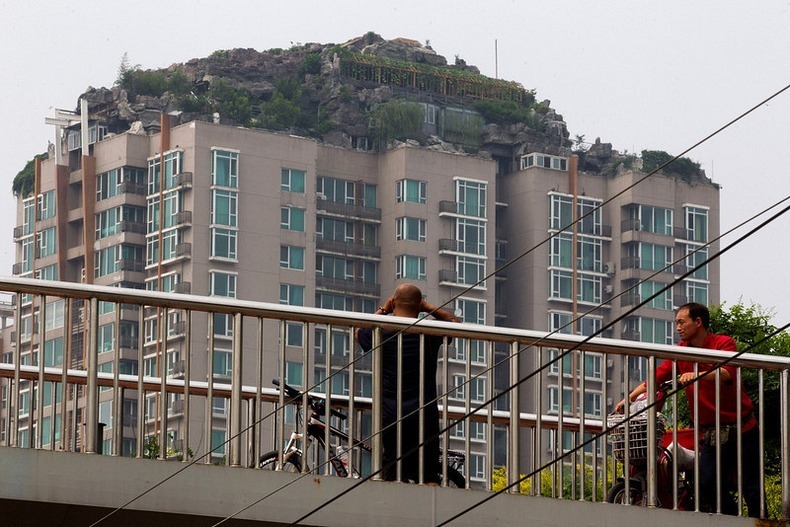 Chinese University Professor Builds Mountain Villa on Top of Apartment