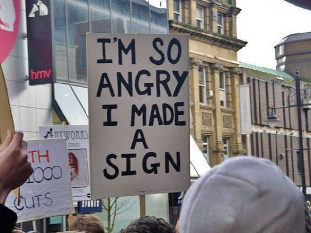 The Best Protest Signs Of All Time! - 24 Pics (Set-2)